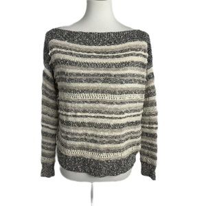 SPLENDID Italian Yarn Knit Striped Boatneck Sweater